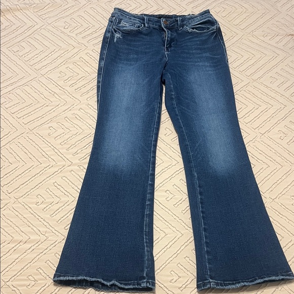 Flying Monkey Dark Blue Flare Jeans - Picture 1 of 10